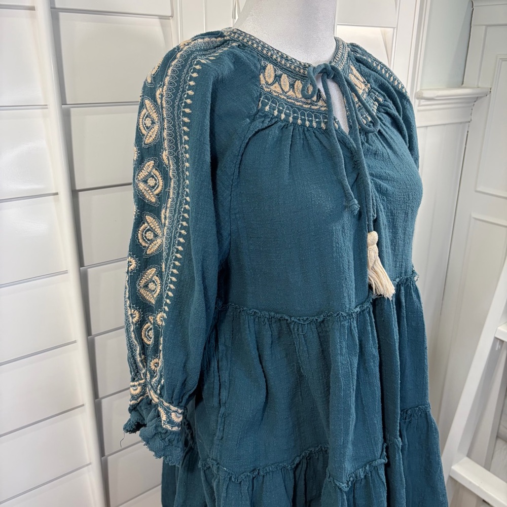 Free People Dreamweaver Embroidered Tunic - Picture 3 of 11